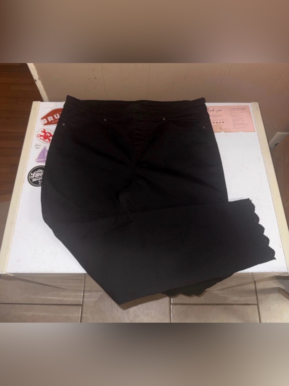 Tribal Black Slim Women’s Cropped Pants